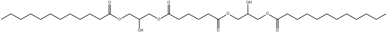 BIS(3-DODECANOYLOXY-2-HYDROXYPROPYL) ADIPATE Struktur