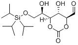 6-O-(TRIISOPROPYLSILYL)-D-GALACTAL CYCLIC CARBONATE Struktur