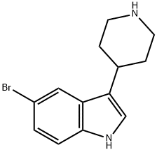 5-BroMo-3-(4-piperidinyl)-1H-indole Struktur