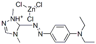 5-[[4-(diethylamino)phenyl]azo]-1,4-dimethyl-1H-1,2,4-triazolium trichlorozincate(1-) Struktur