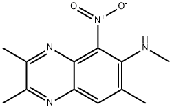 2,3-DIMETHYL-5-NITRO-6-METHYLAMINO-7-METHYL-QUINOXALINE Struktur