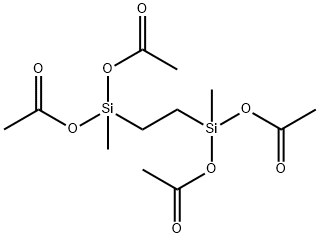 bis(diacetoxymethyl)ethylenesilane Struktur