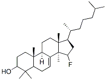 15-fluorolanost-7-en-3-ol Struktur