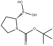 (S)-N-Boc-pyrrolidin-2-ylboronic acid Struktur