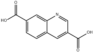 3,7-Quinolinedicarboxylicacid(9CI) Struktur