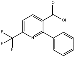 2-Phenyl-6-(trifluoromethyl)-3-pyridinecarboxylic acid Struktur