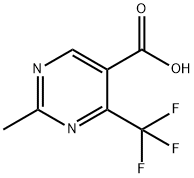 2-Methyl-4-trifluoromethyl-pyrimidine-5-carboxylic acid Struktur