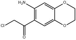 1-(7-AMINO-2,3-DIHYDRO-BENZO[1,4]DIOXIN-6-YL)-2-CHLORO-ETHANONE Struktur