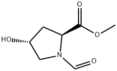 L-Proline, 1-formyl-4-hydroxy-, methyl ester, trans- (9CI) Struktur