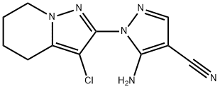 5-Amino-1-(3-chloro-4,5,6,7-tetrahydropyrazolo[1,5-a]pyridin-2-yl)-1H-pyrazole-4-carbonitrile Struktur