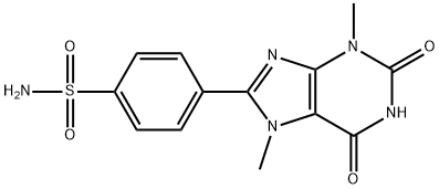 3,7-Dimethyl-8-(p-sulfonamidophenyl)xanthine Struktur