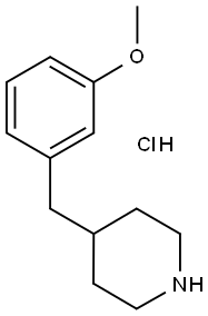 4-[(3-METHOXYPHENYL)METHYL]-PIPERIDINE HYDROCHLORIDE Struktur