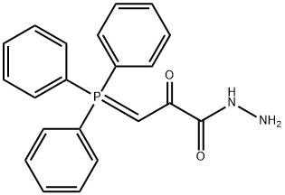 2-Oxo-3-(triphenylphosphoranylidene)propanoic acid hydrazide Struktur