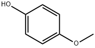 4-メトキシフェノール 化學(xué)構(gòu)造式