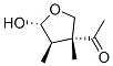 Ethanone, 1-(tetrahydro-5-hydroxy-3,4-dimethyl-3-furanyl)-, [3R-(3alpha,4alpha,5beta)]- Struktur