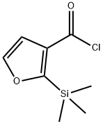 3-Furancarbonyl chloride, 2-(trimethylsilyl)- (9CI) Struktur