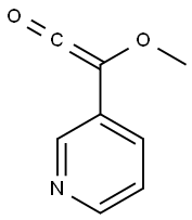 Ethenone, methoxy-3-pyridinyl- (9CI) Struktur