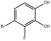 1,2-Benzenediol, 4-bromo-3-fluoro- (9CI) Struktur