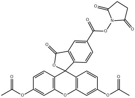 5-CFDA N-succinimidyl ester Struktur