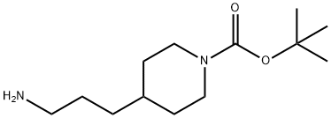 TERT-BUTYL 4-(3-AMINOPROPYL)PIPERIDINE-1-CARBOXYLATE Struktur