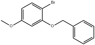 1-BROMO-4-METHOXY-2-PHENYLMETHOXYBENZENE Struktur