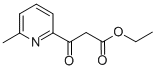 6-METHYL-BETA-OXO-2-PYRIDINEPROPANOIC ACID ETHYL ESTER Struktur