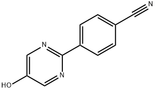 Benzonitrile, 4-(5-hydroxy-2-pyrimidinyl)- (9CI) Struktur