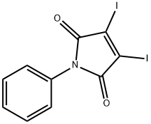 1-Phenyl-3,4-diiodo-1H-pyrrole-2,5-dione Struktur