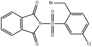 2-bromomethyl-5-chlorobenzene sulfonylphthalimide Struktur