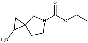 5-Azaspiro[2.4]heptane-5-carboxylic  acid,  1-amino-,  ethyl  ester Struktur