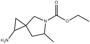 5-Azaspiro[2.4]heptane-5-carboxylicacid,1-amino-6-methyl-,ethylester(9CI) Struktur