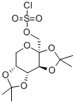 Diacetonefructose chlorosulfate Struktur