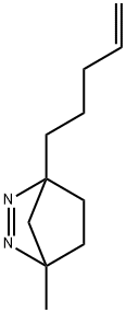 2,3-Diazabicyclo[2.2.1]hept-2-ene, 4-methyl-1-(pent-4-en-1-yl)- Struktur