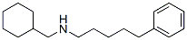 N-cyclohexylmethyl-N-(5-phenylpentyl)amine Struktur