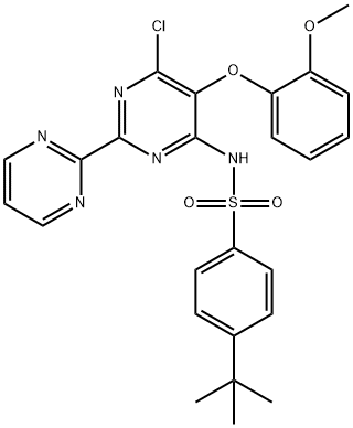 4-tert-ブチル-N-[6-クロロ-5-(2-メトキシフェノキシ)-2,2′-ビピリミジン-4-イル]ベンゼンスルホンアミド