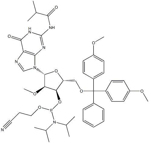 5'-(4,4'-ジメトキシトリチル)-N-イソブチリル-2'-デオキシグアノシン-3'-[(2-シアノエチル)-(N,N-ジイソプロピル)] ホスホルアミダイト [BOTTLE FOR MERMADE] price.