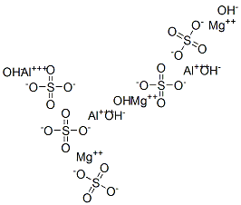 Aluminum magnesium hydroxide sulfate Struktur