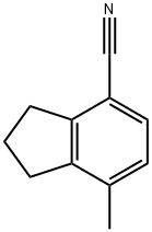 2,3-Dihydro-7-methyl-1H-indene-4-carbonitrile Struktur