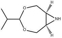 3,5-Dioxa-8-azabicyclo[5.1.0]octane,4-(1-methylethyl)-,cis-(9CI) Struktur