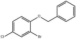 1-(BENZYLOXY)-2-BROMO-4-CHLOROBENZENE Struktur