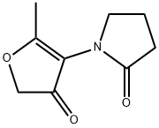 2-Pyrrolidinone,  1-(4,5-dihydro-2-methyl-4-oxo-3-furanyl)- Struktur