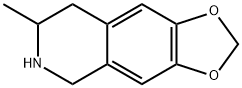 3-methyl-6,7-methylenedioxy-1,2,3,4-tetrahydroisquinoline Struktur