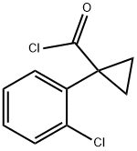 Cyclopropanecarbonyl chloride, 1-(2-chlorophenyl)- (9CI) Struktur