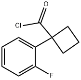 Cyclobutanecarbonyl chloride, 1-(2-fluorophenyl)- (9CI) Struktur