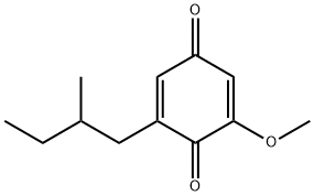 2-Methoxy-6-(2-methylbutyl)-p-benzoquinone Struktur