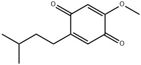 2-Isopentyl-5-methoxy-p-benzoquinone Struktur