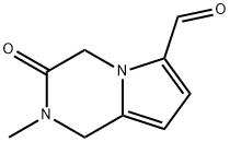 Pyrrolo[1,2-a]pyrazine-6-carboxaldehyde, 1,2,3,4-tetrahydro-2-methyl-3-oxo- (9CI) Struktur