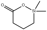 2,2-Dimethyl-1,2-oxasilinan-6-one Struktur