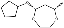 1,4-Dioxepane,5-(cyclopentyloxy)-7-methyl-,cis-(9CI) Struktur