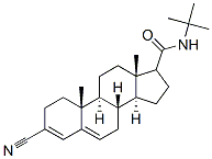 N-TERT-BUTYL 3-CYANOANDROSTA-3,5-DIENE-17-CARBOXAMIDE Struktur